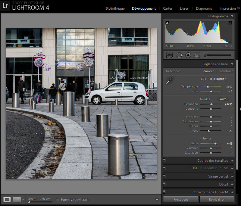 Importing Lightroom Development