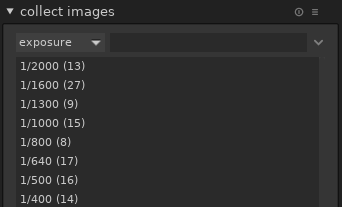 Number of images per collection