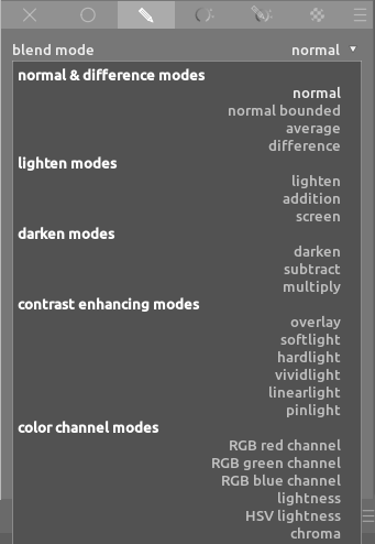 the new blend modes